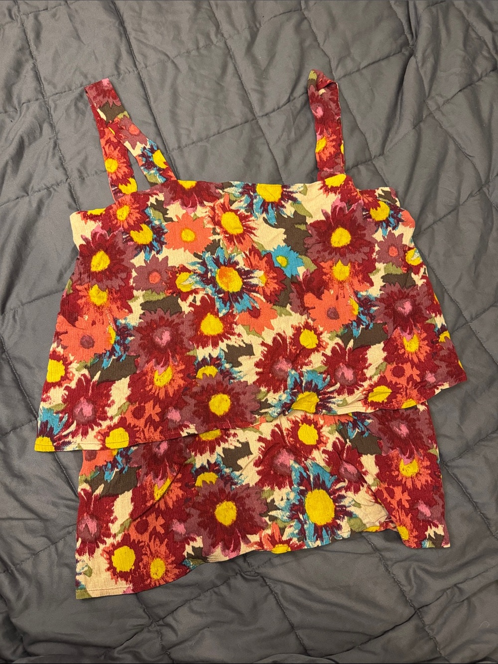 NWT Bobeau Layered Woven Tank